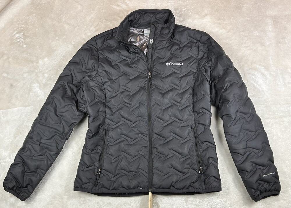Columbia Jacket Women's Sz M Black Autumn Park Down 650-fill, Omni-Heat